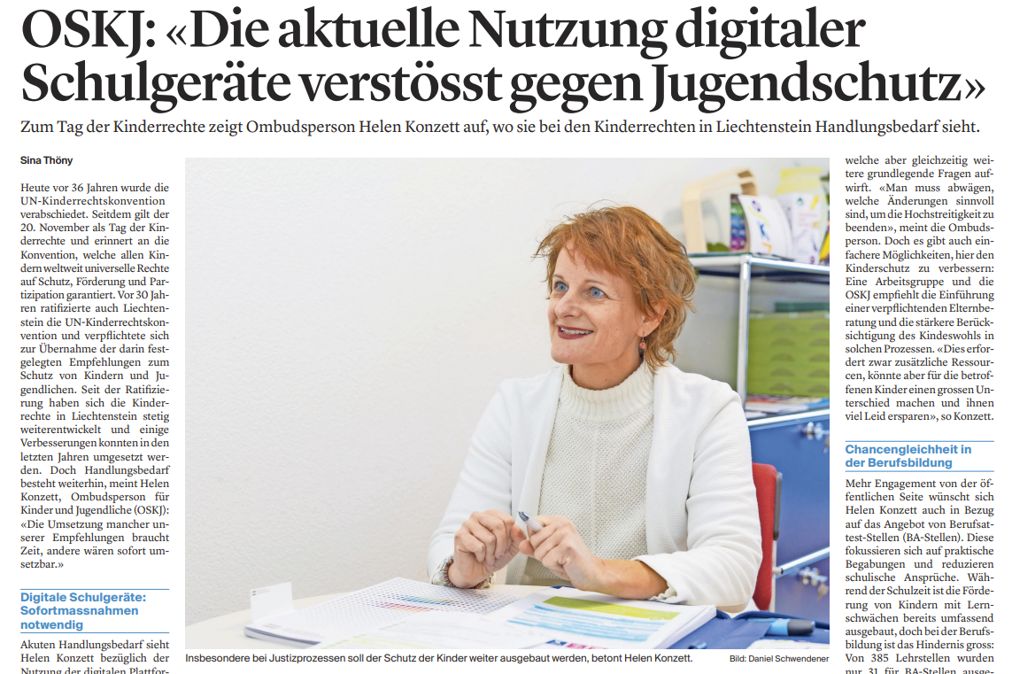 Interview der Ombudsstelle zum internationalen Tag der Kinderrechte und zur Situation der Kinderrechte in Liechtenstein.png
