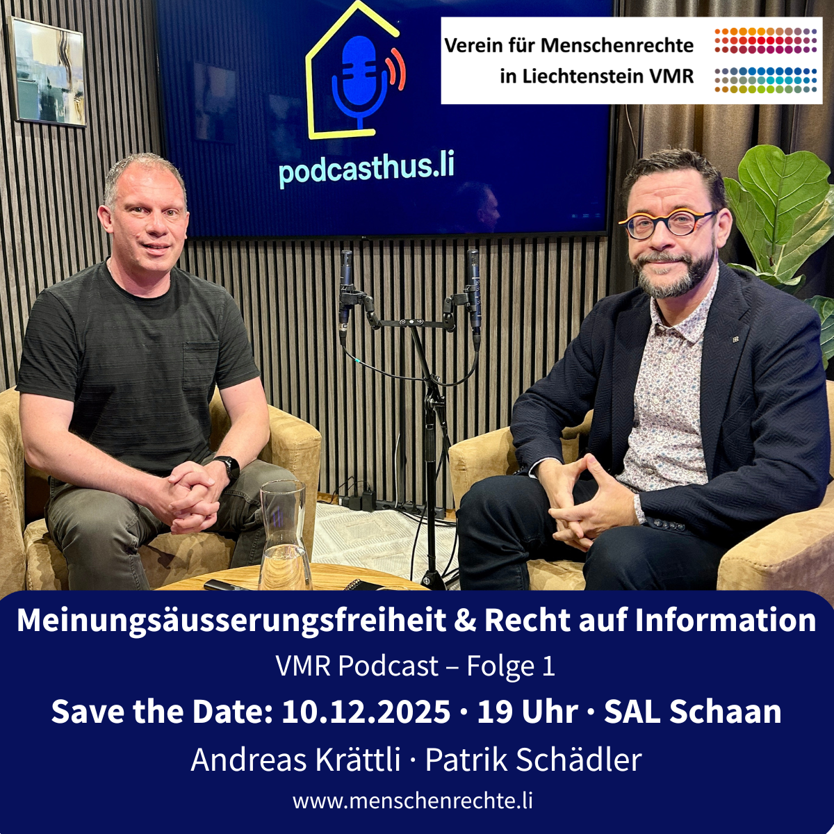 Podcast-Serie zum Thema Meinungsäusserungsfreiheit & Recht auf Information