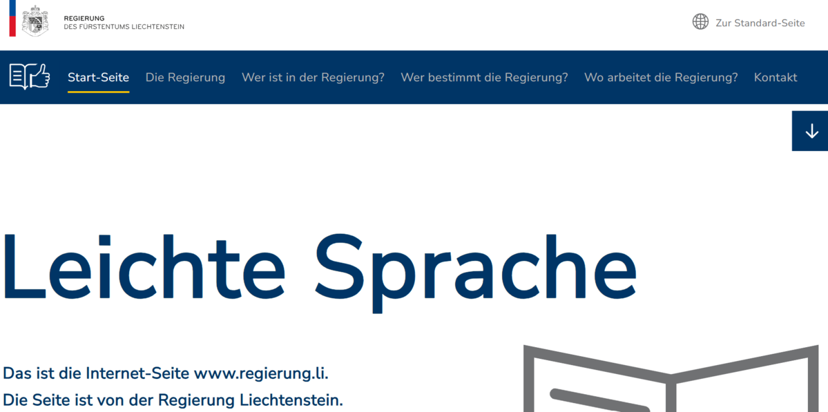 Leichte Sprache in der Regierung